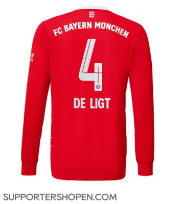 Bayern Munich Matthijs de Ligt #4 Hemma Matchtröja 2022-23 Långärmad